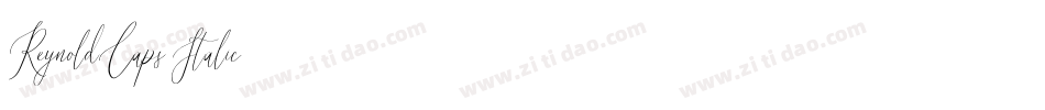 ReynoldCaps Italic字体转换